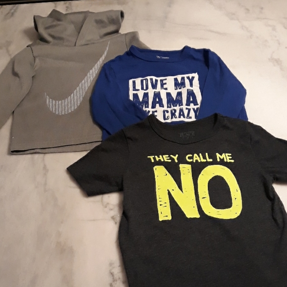 The Children's Place Other - Boys long sleeve, and two short sleeve shirts